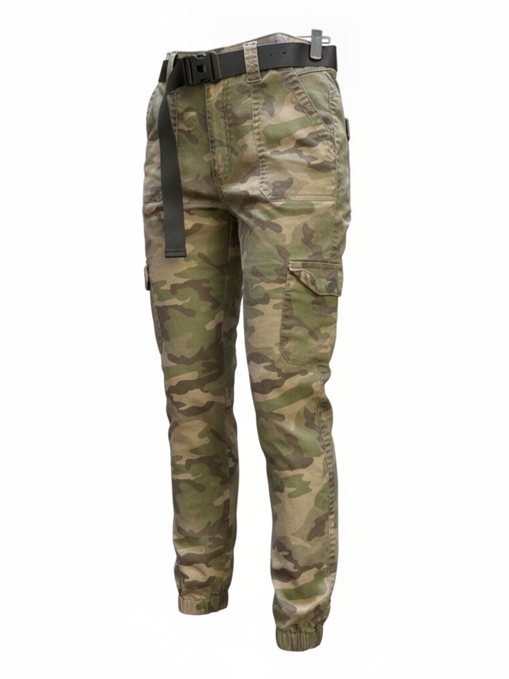 Lilac Sunset CA22548 Green Camo Cargo Jogger Pants Size 13/14